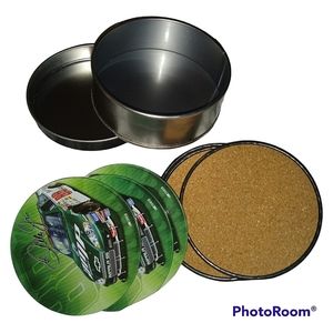 🤑 5/$12! New Dale Earnhardt Jr (6) Drink Coasters & Collectible Tin